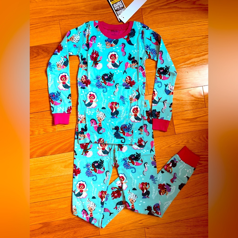 Brand new Hatley Kids Mermaid Pajamas size 8